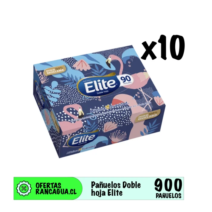 Pañuelos Desechables Elite - MegaPack 10cajas (900uni)