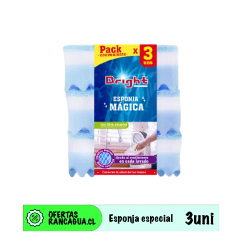 Esponja Acanalada Bright Azul (3uni)