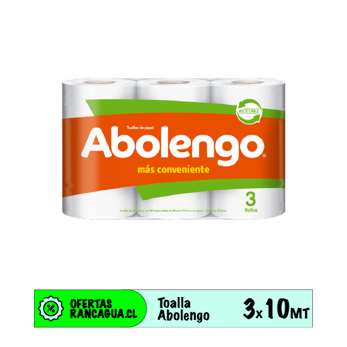 Toalla de Papel Abolengo 3x10 MT
