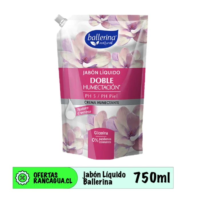 Jabón Liquido Ballerina - Humectación 750ML