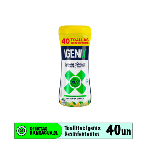 Toalla Desinfectante Igenix - 40un