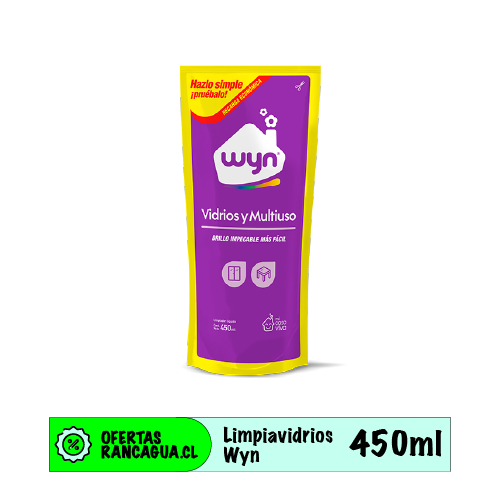 Limpiavidrios & Multiuso Wyn - 450ml