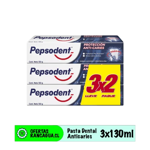 3xPack Pasta de dientes Pepsodent - Anticaries