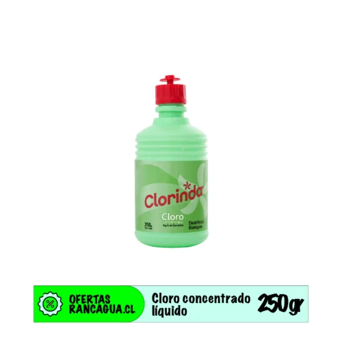 Cloro líquido 250gr