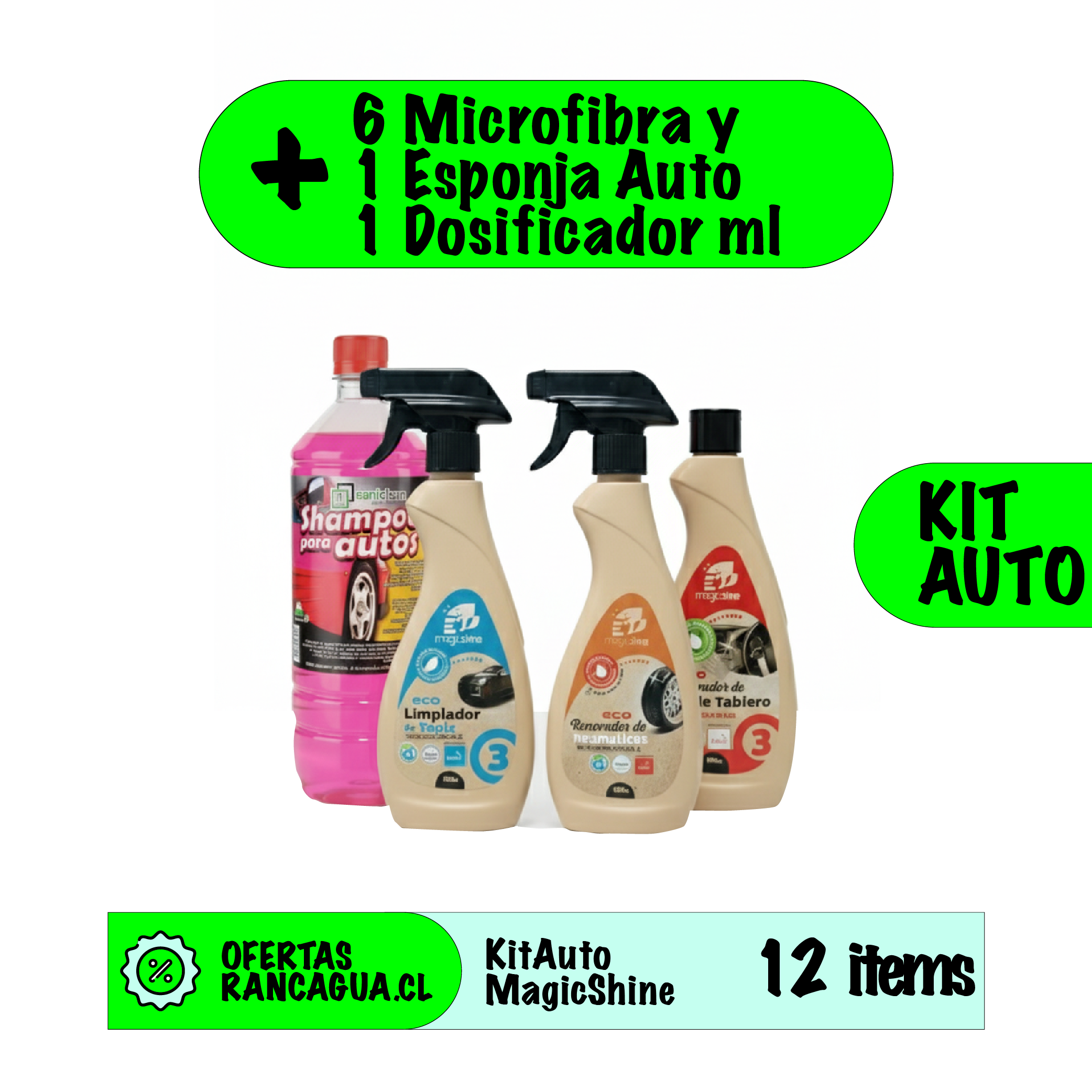 KitAuto Limpieza 12items