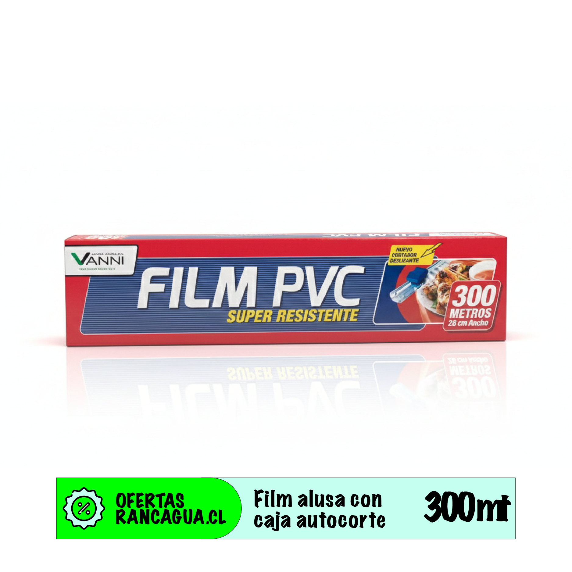 Papel film 300 MT - Caja con cortador